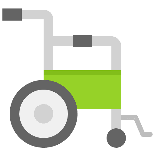 Wheel chair healthcare hospital healthcare and medical icon