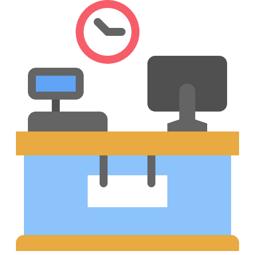 Cashier store payment commerce and shopping icon