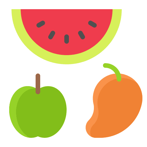 Fruit watermelon healthy food summer icon