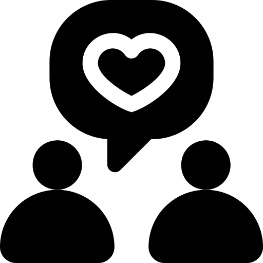 Love heart love and romance love icon
