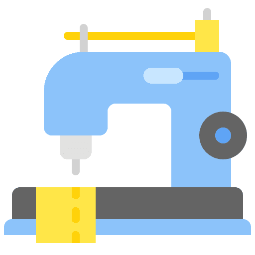 Sewing machine electronics fashion hobbies and free time icon