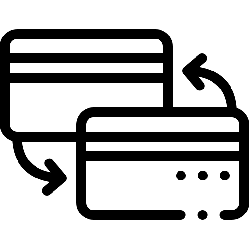 Credit card bank credit card debit card icon