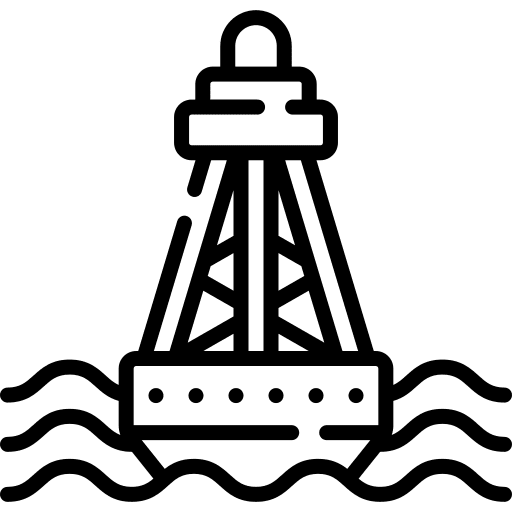 Buoy sea protection limit icon