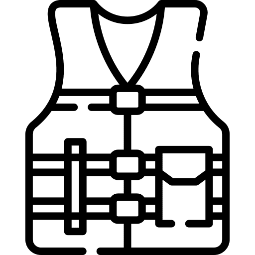Life vest security safety jacket icon