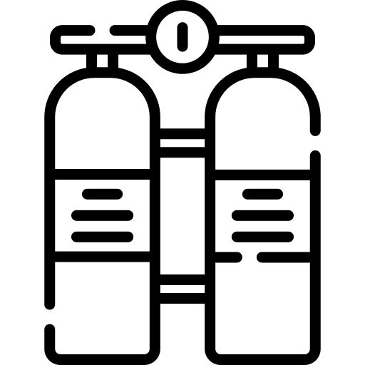 Oxygen tank pressure gas cylinder oxygen tanks icon
