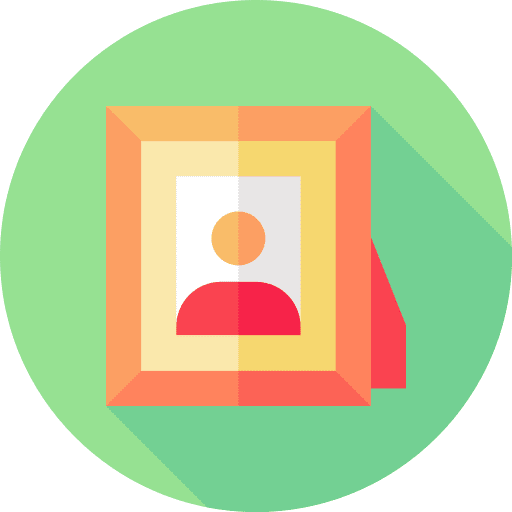 Photo frame decoration portrait image icon