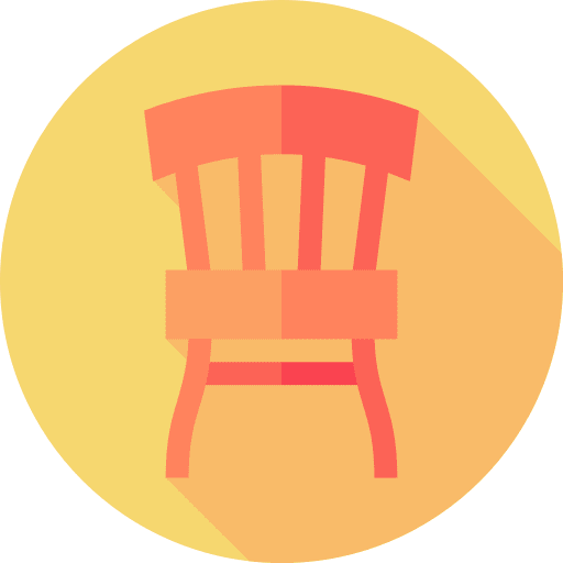 Wooden chair wooden chair furniture sitting icon