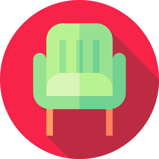 Chair modern chair relax pillow icon