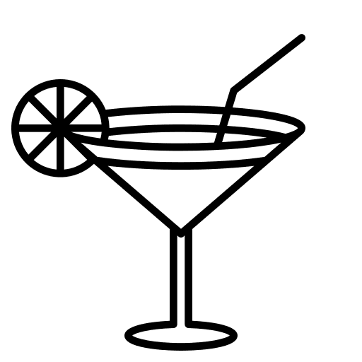 Cocktail celebration softdrink outline icon