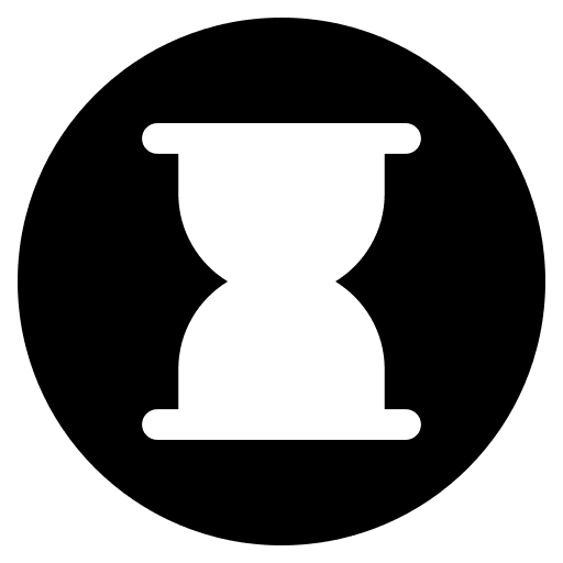 Hourglass ui time long time icon
