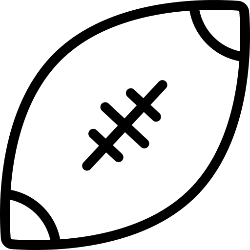 Rugby ball american football rugby ball sport equipment icon