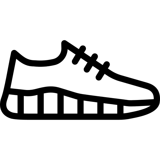 Sneaker feet trainers shoe icon