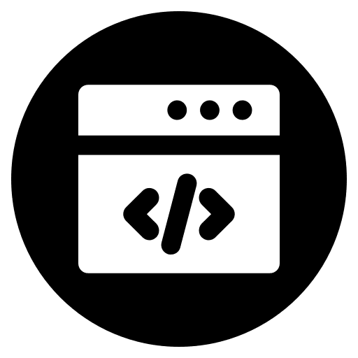 Website code programming page icon Website code programming page icon