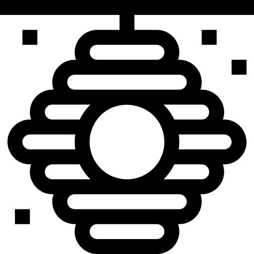 Bee hive farming spring bee icon