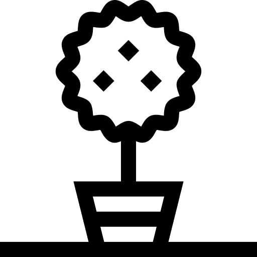 Myrtus gardening flower plant icon