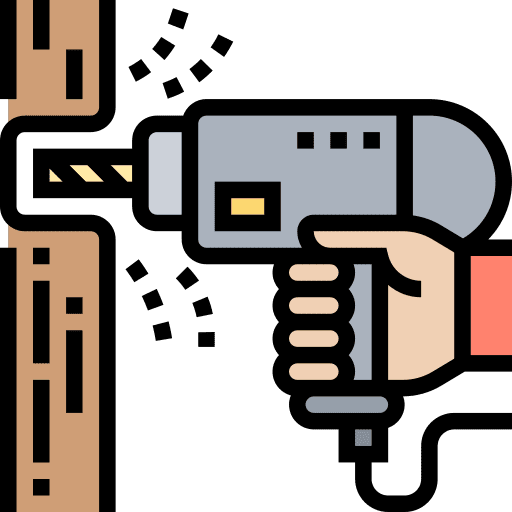 Drill reparation repair hole icon