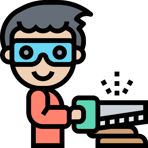 Hand saw carpenter work repair icon