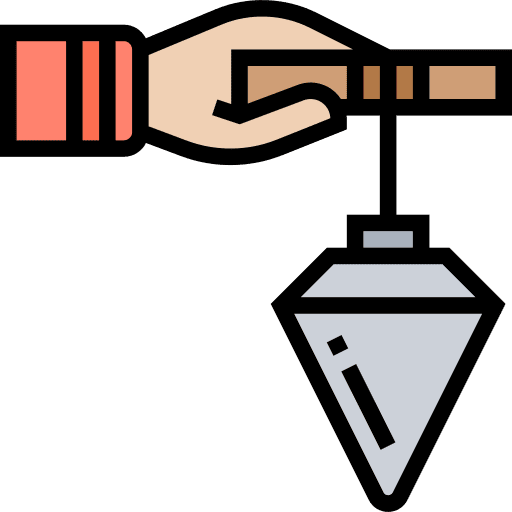 Plumb bob home repair plumb bob construction and tools icon