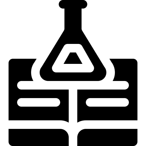 Science knowledge subject learn icon Science knowledge subject learn icon