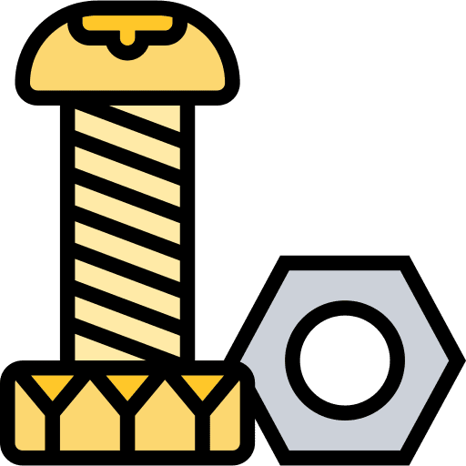 Screw drilling nut construction and tools icon Screw drilling nut construction and tools icon