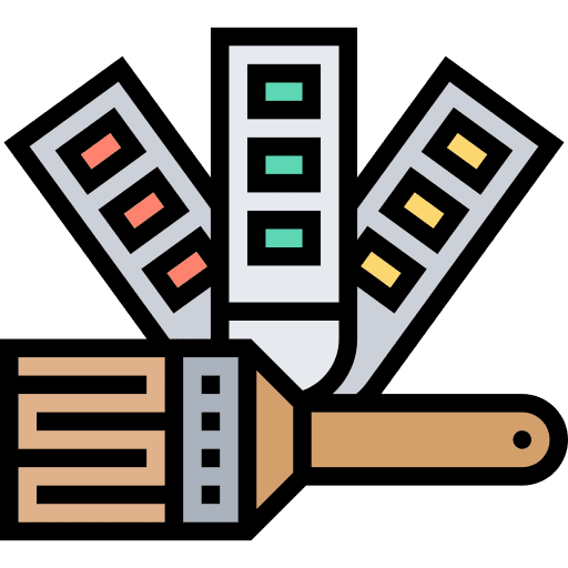 Color palette construction and tools rgb custom icon Color palette construction and tools rgb custom icon