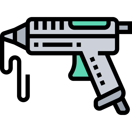 Hot glue gun handcraft electronics craft icon Hot glue gun handcraft electronics craft icon
