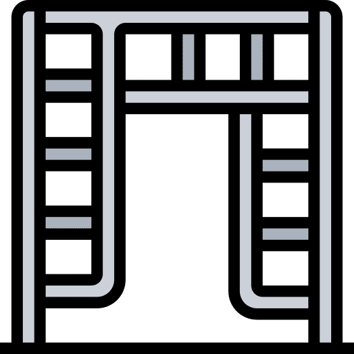 Scaffolding construction and tools ladder stepladder icon Scaffolding construction and tools ladder stepladder icon