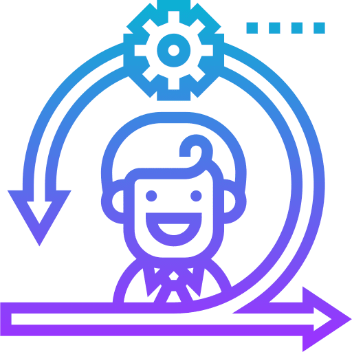 Agile development iteration business and finance icon Agile development iteration business and finance icon