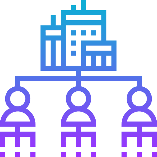 Structure business and finance company organization icon