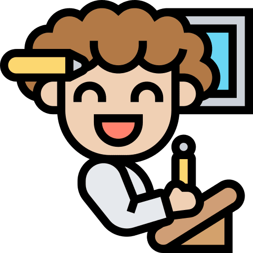 Architect man design project icon