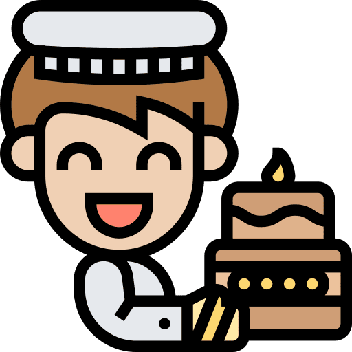 Baker pastry chef baker icon