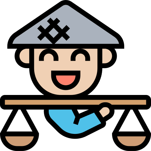 Merchant man job seller icon