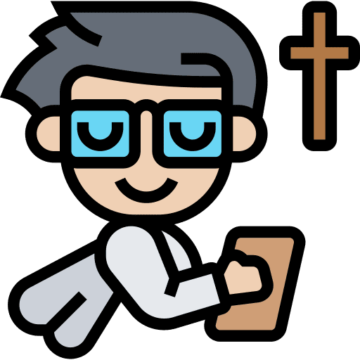 Priest pastor occupation caucasian icon Priest pastor occupation caucasian icon