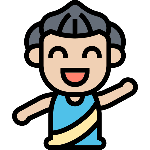 Ballerina man performing dance icon Ballerina man performing dance icon