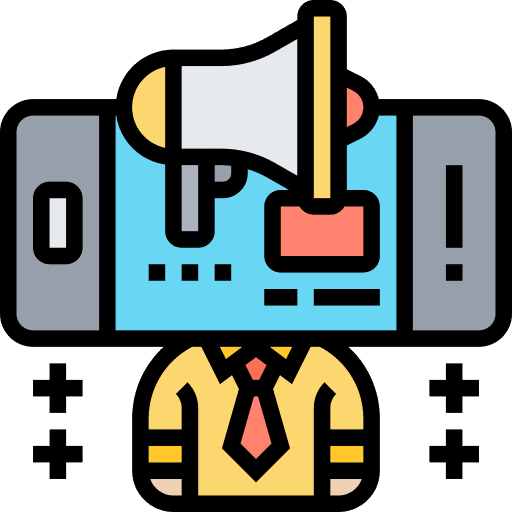 Advertising marketing smartphone online marketing icon Advertising marketing smartphone online marketing icon