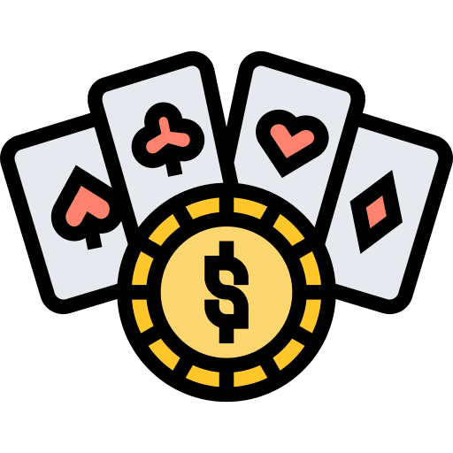 Poker gaming entertainment playing cards icon