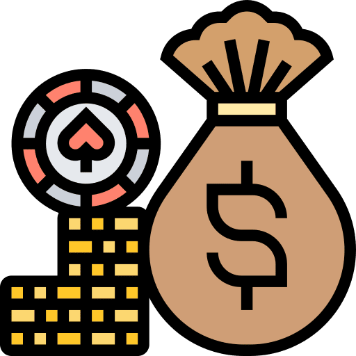 Money casino cash business and finance icon Money casino cash business and finance icon
