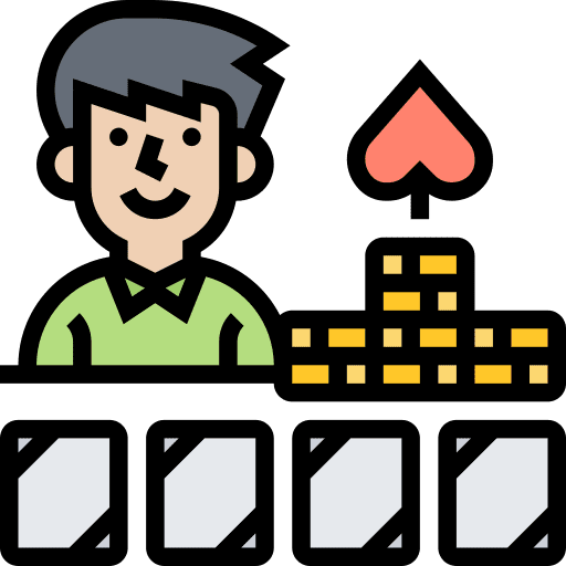 Player poker chip poker gambler icon Player poker chip poker gambler icon