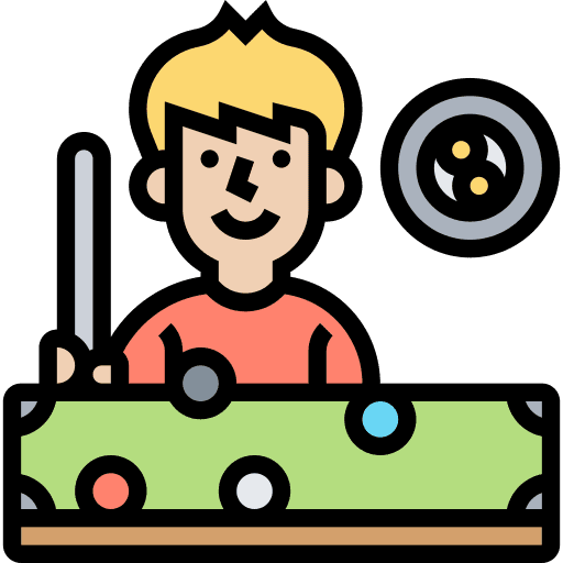 Snooker entertainment cue ball billiard icon Snooker entertainment cue ball billiard icon