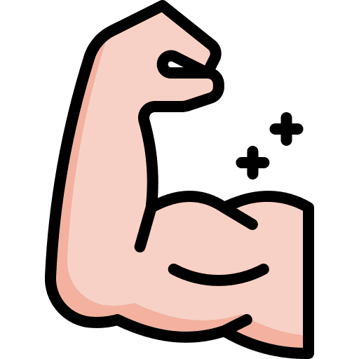 Muscle tough arm stronger icon