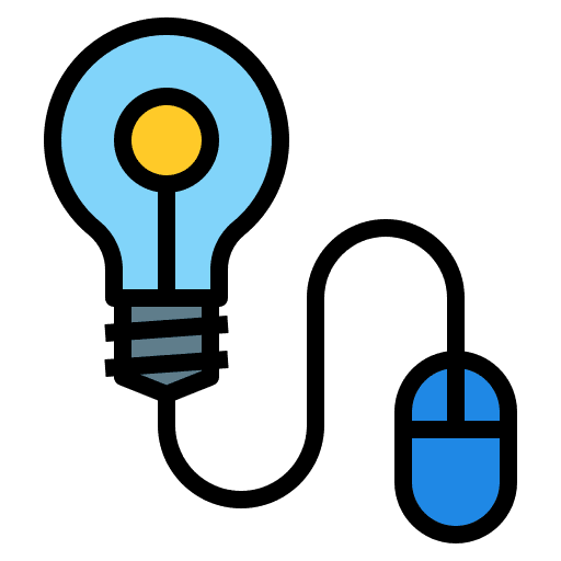 Idea light art and design idea icon