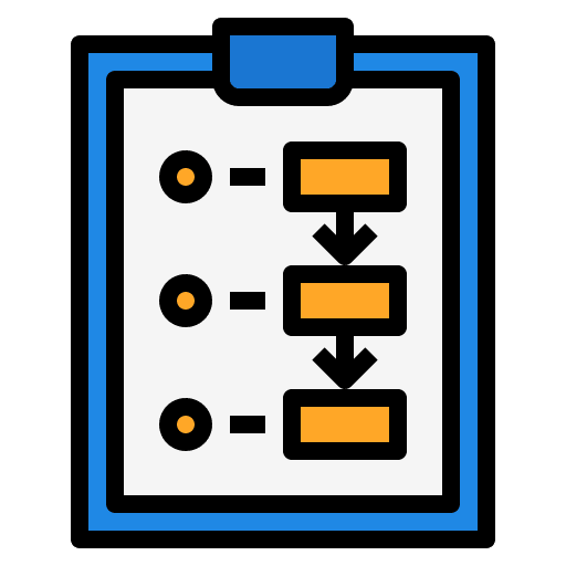 Story board production thinking clipboard icon