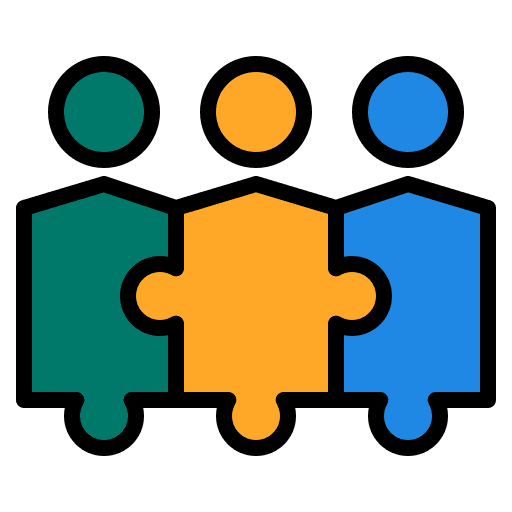 Teamwork collaborate thinking user icon