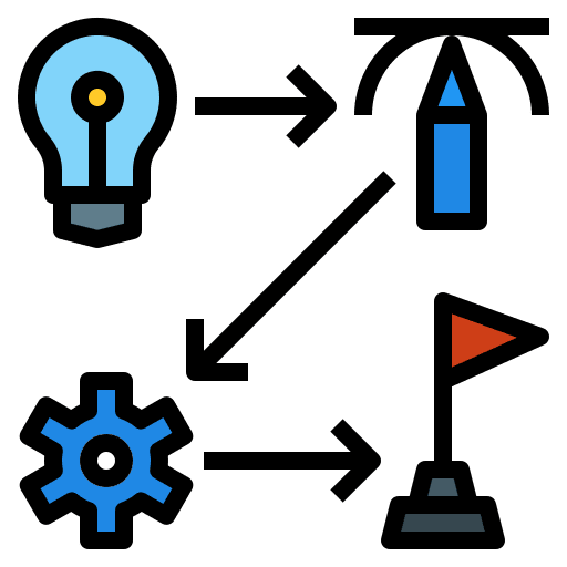 Workflow gear success workflow icon