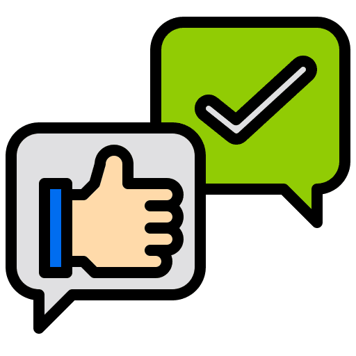 Accept agree check mark communications icon