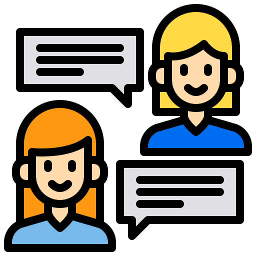 Talk user conversation dialogue icon
