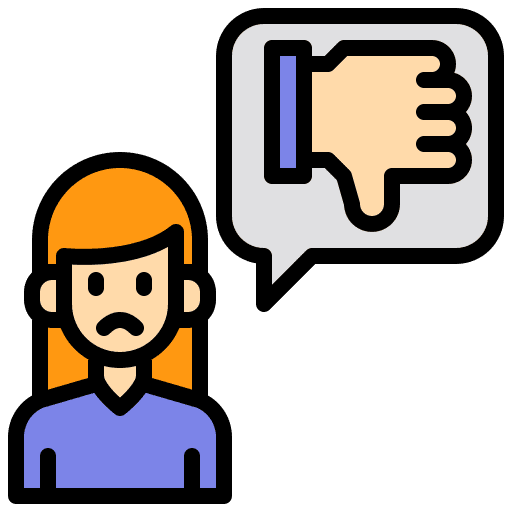 Unlike rating finger review icon