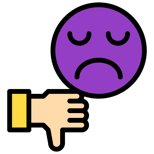 Dislike nps dislike disadvantage icon