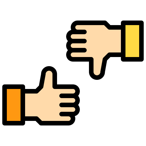 Review dislike rating review icon
