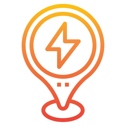 Charging pin navigation charging station icon